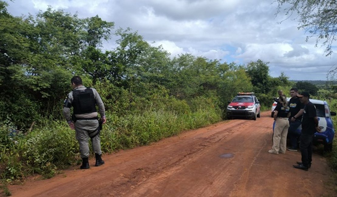 Corpo é encontrado às margens de estrada vicinal em Palmeira dos Índios