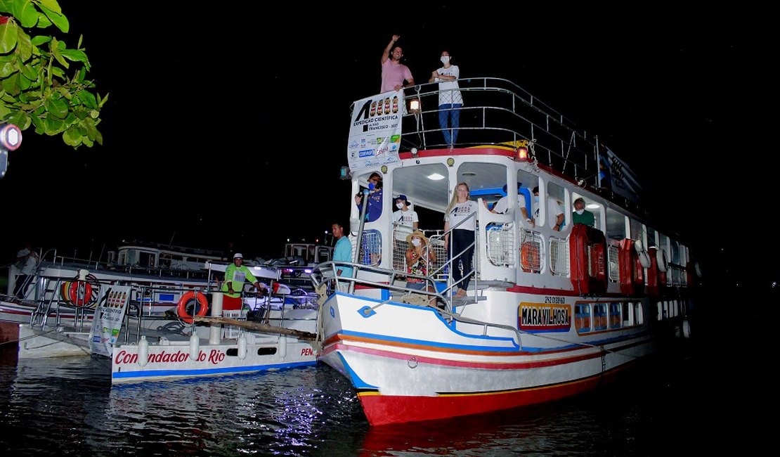 Expedição Científica do Rio São Francisco desembarca em Penedo nesta terça-feira, 08