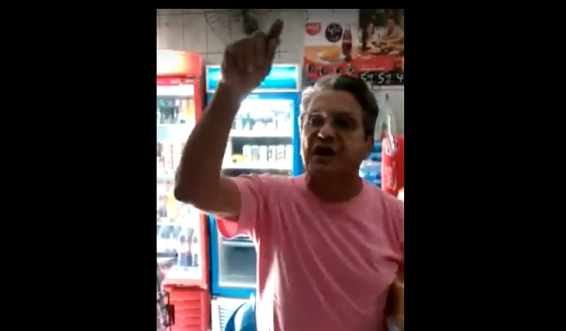 Pai de Guilherme Brandão se envolve em confusão dentro de padaria