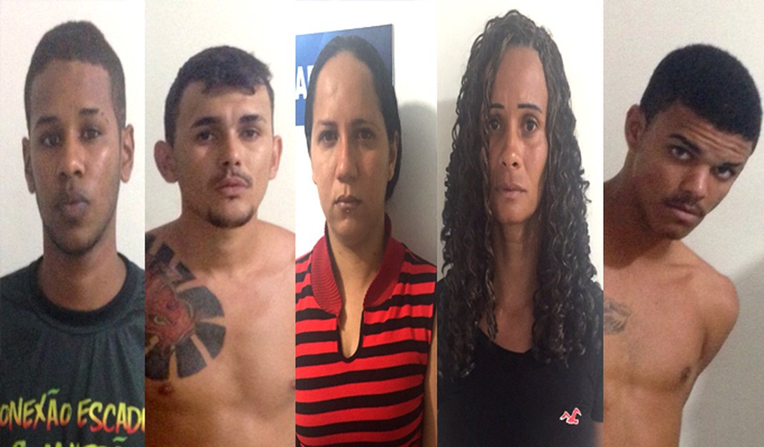 Operação 'Escadinha' prende cinco assaltantes em Maceió