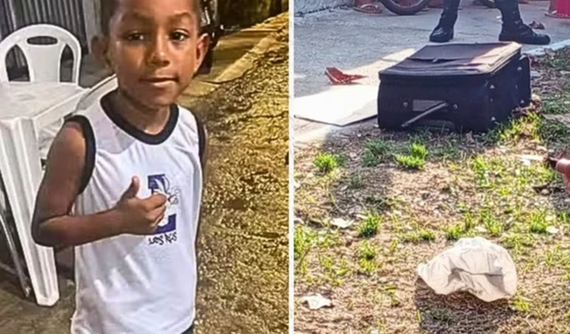 Menino de 6 anos é achado morto em mala dentro de cemitério