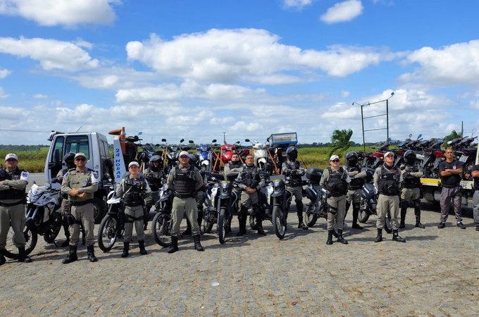 Operação da Polícia Militar recupera 10 motos com queixa de roubo no interior alagoano