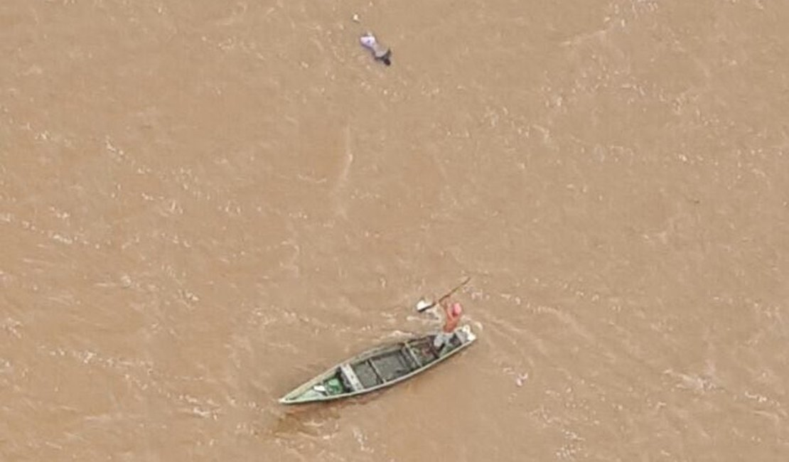 Grupamento aéreo encontra corpo de pescador desaparecido na lagoa Mundaú