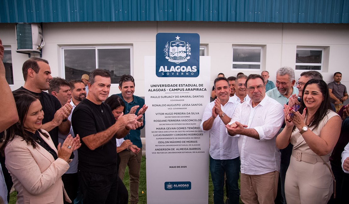 Governador inaugura campus da Uneal em Arapiraca e autoriza concurso público