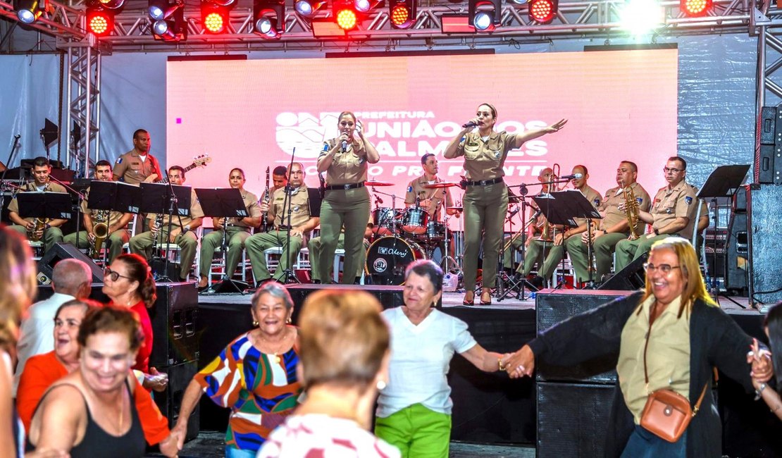 Banda da PM leva boa música para União dos Palmares na segunda edição do Caravana Musical