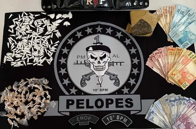 Polícia Militar apreende três armas de fogo e quase 4 kg de drogas em ações na capital e interior