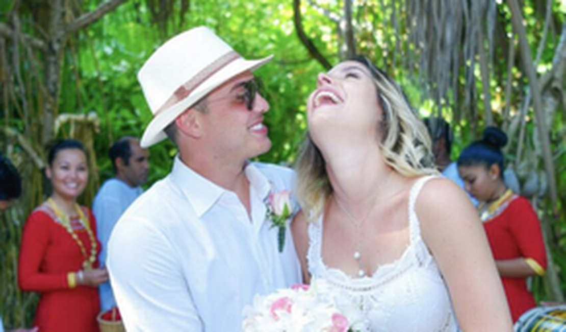 Wesley Safadão e Thyane Dantas renovam votos de casamento