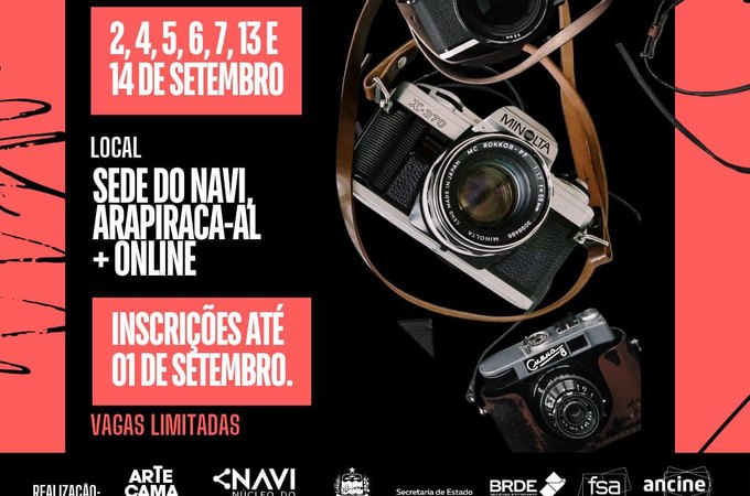 Curso de Direção de Fotografia oferece formação teórica e prática em Arapiraca e online