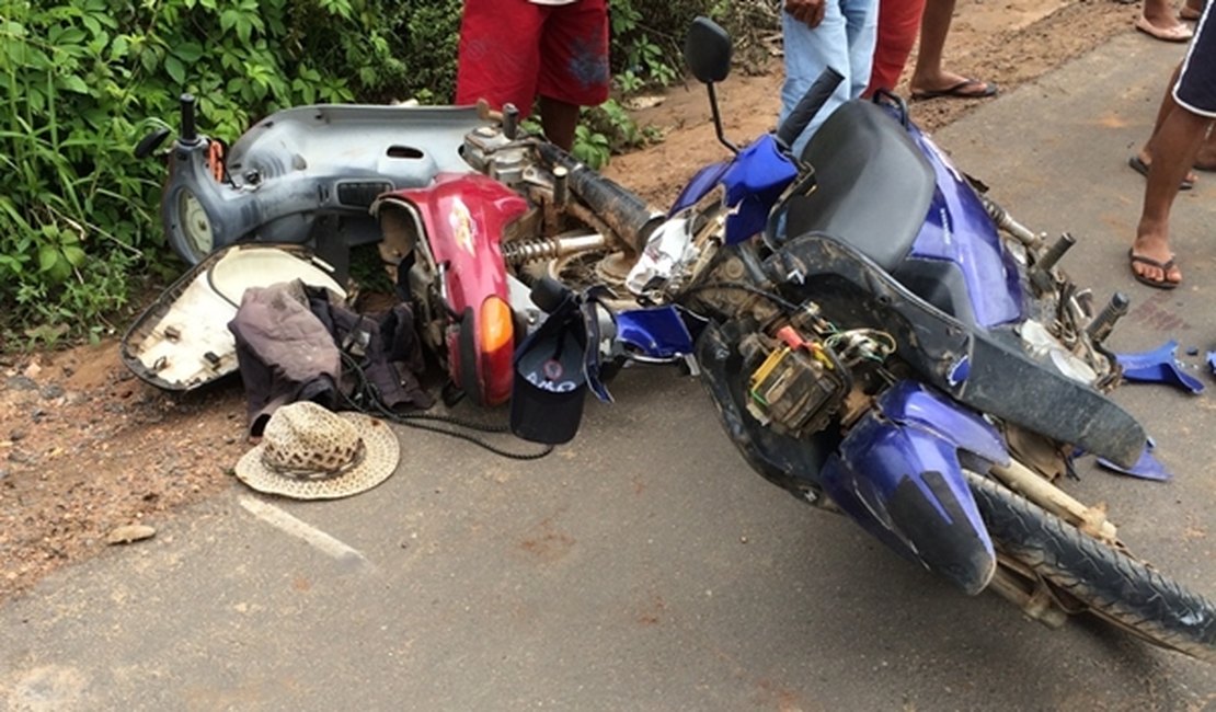 Colisão entre duas motos deixa um morto na AL-115, em Igaci