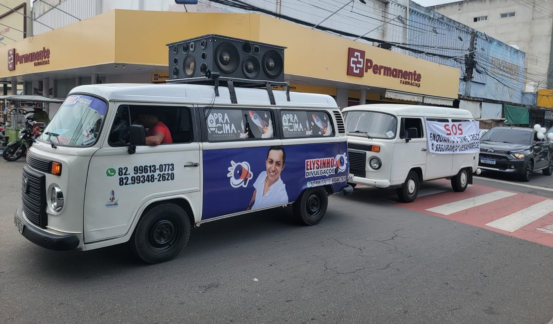 Manifestação de comerciantes pede mais segurança no Centro de Arapiraca