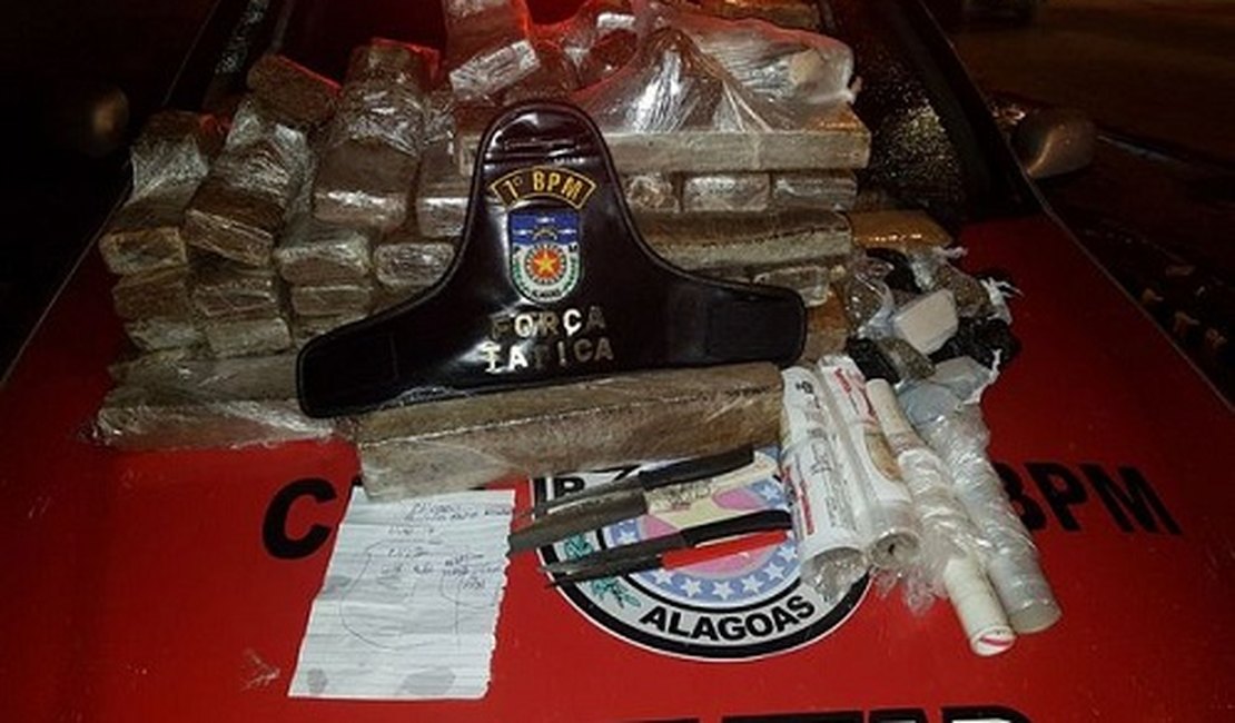 Operação apreende cerca de 40kg de maconha no Vale do Reginaldo