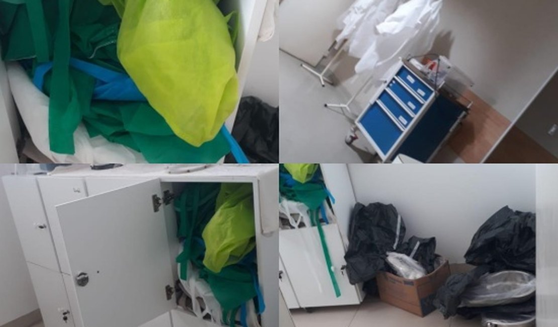Descaso põe em risco de contaminação pacientes e servidores do CHAMA em Arapiraca