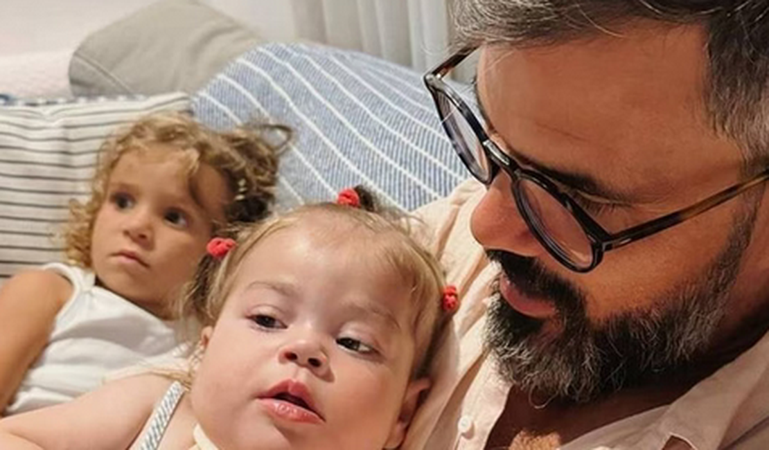 Filha de Juliano Cazarré recebe alta após terceira internação no ano