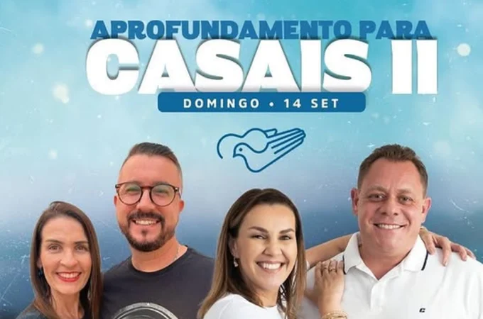 II Aprofundamento para Casais acontece no dia 14 de setembro, em Arapiraca