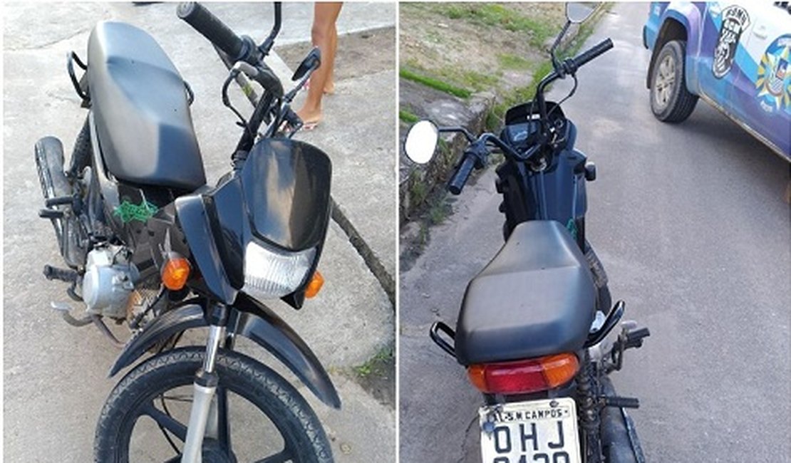 Após intensa perseguição, GCM de São Miguel dos Campos recupera motocicleta roubada
