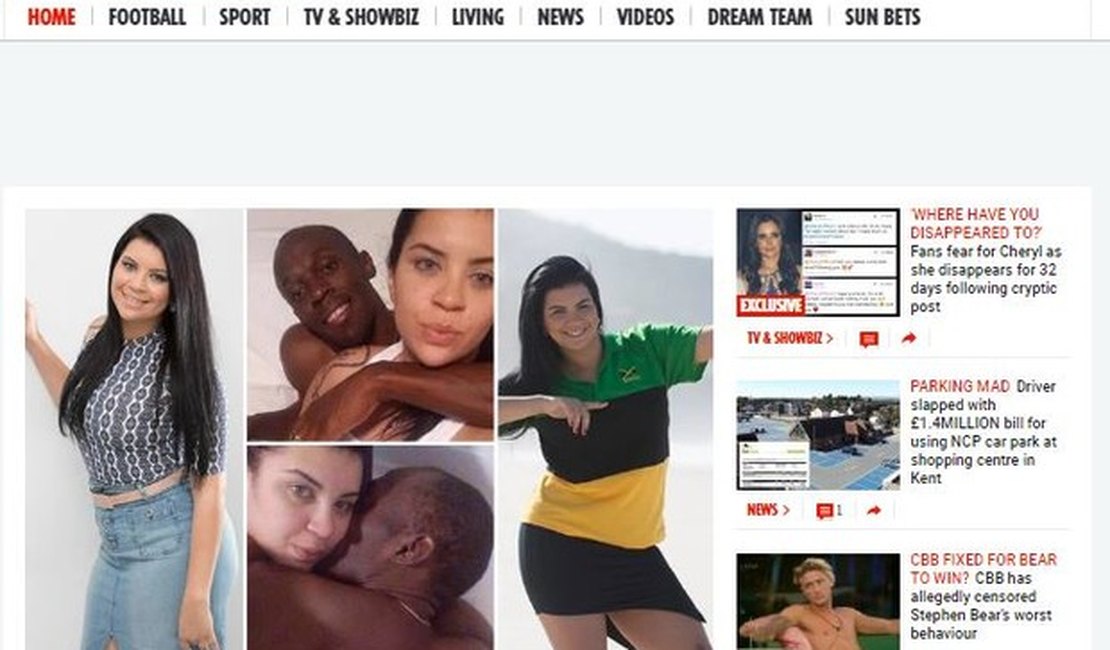 Jady Duarte, que ficou com Usain Bolt, vira notícia em sites internacionais