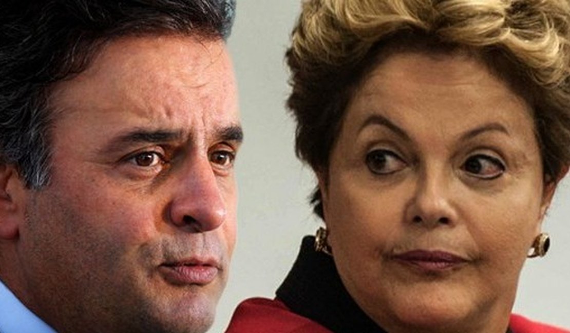 Aécio Neves e Dilma Rousseff se enfrentam neste domingo, na TV Clube/Record