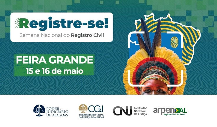 Campanha Registre-se! chega a Feira Grande nesta quinta-feira, 15