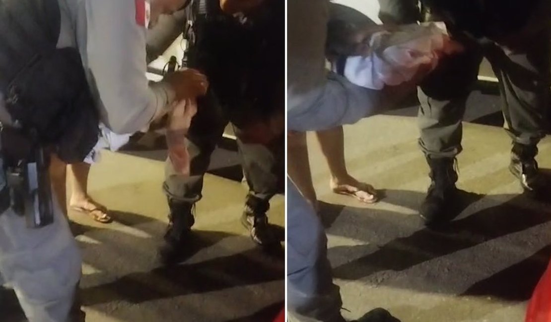 Bebê é salva por policiais militares após engasgar, na véspera do Dia das Mães, em Maceió