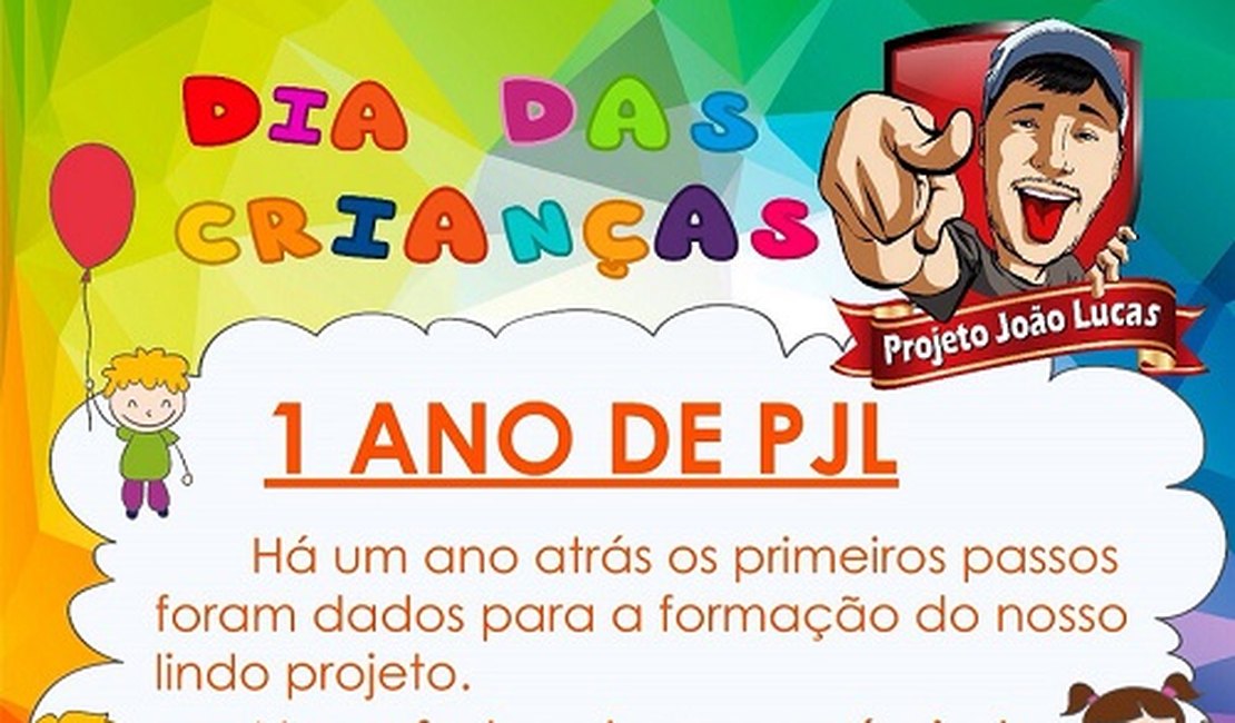 Projeto João Lucas realiza campanha para o Dia das Crianças