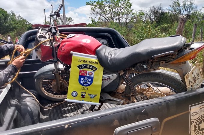 Pelopes do 10º BPM prende jovem de 20 anos com moto roubada em Palmeira dos Índios