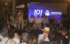 Entrega de pavimentação de ruas no bairro Jardim Tropical