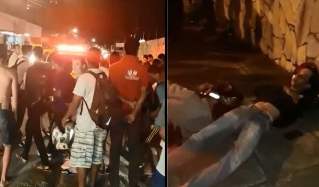 Suspeitos são baleados após assalto no bairro da Serraria, em Maceió