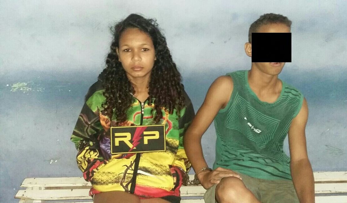 Jovens são detidos suspeitos em assalto à mão armada, em Arapiraca