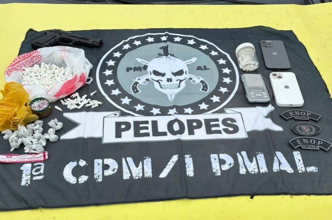 Polícia Militar apreende arma, drogas e simulacros em municípios alagoanos