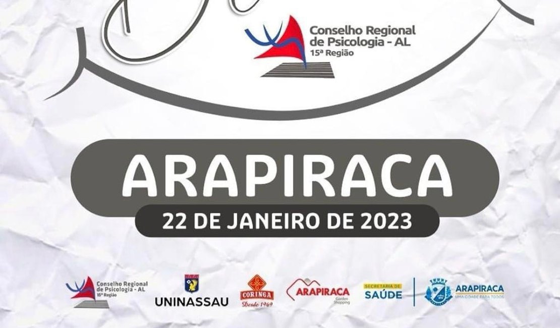 Arapiraca Garden Shopping e Conselho de Psicologia promovem debate sobre Saúde Mental neste domingo (22)