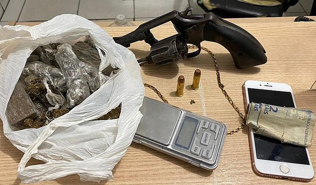 PM apreende drogas, armas de fogo e realiza prisões em ocorrências na capital alagoana