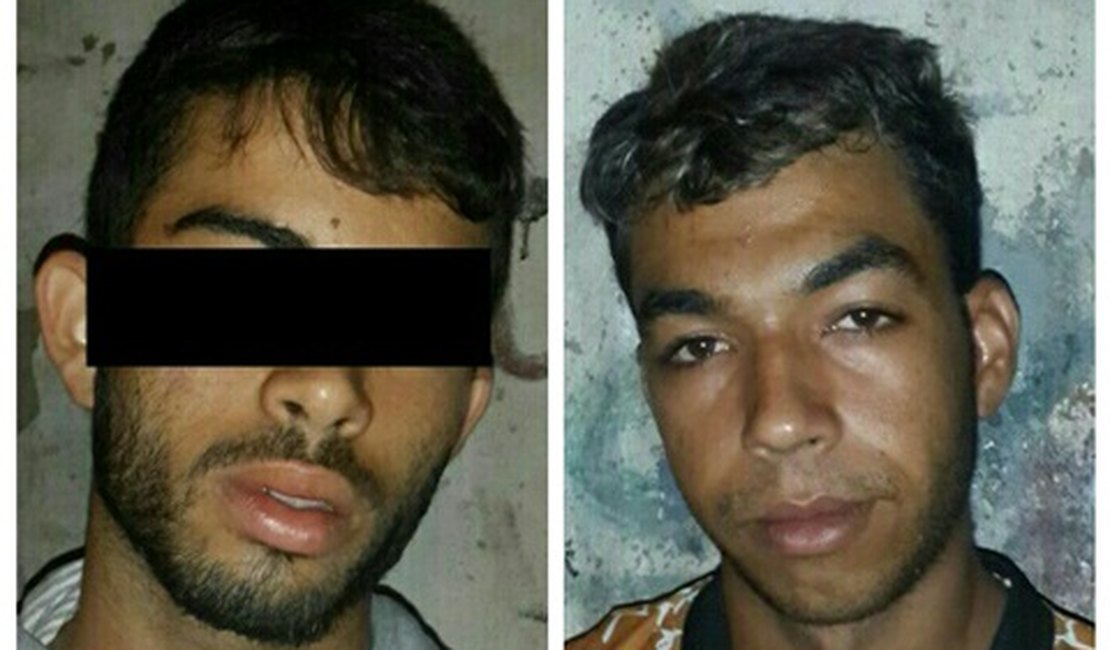 Dupla é detida com arma de fogo na Rua Antônio Lima Sobrinho, em Arapiraca