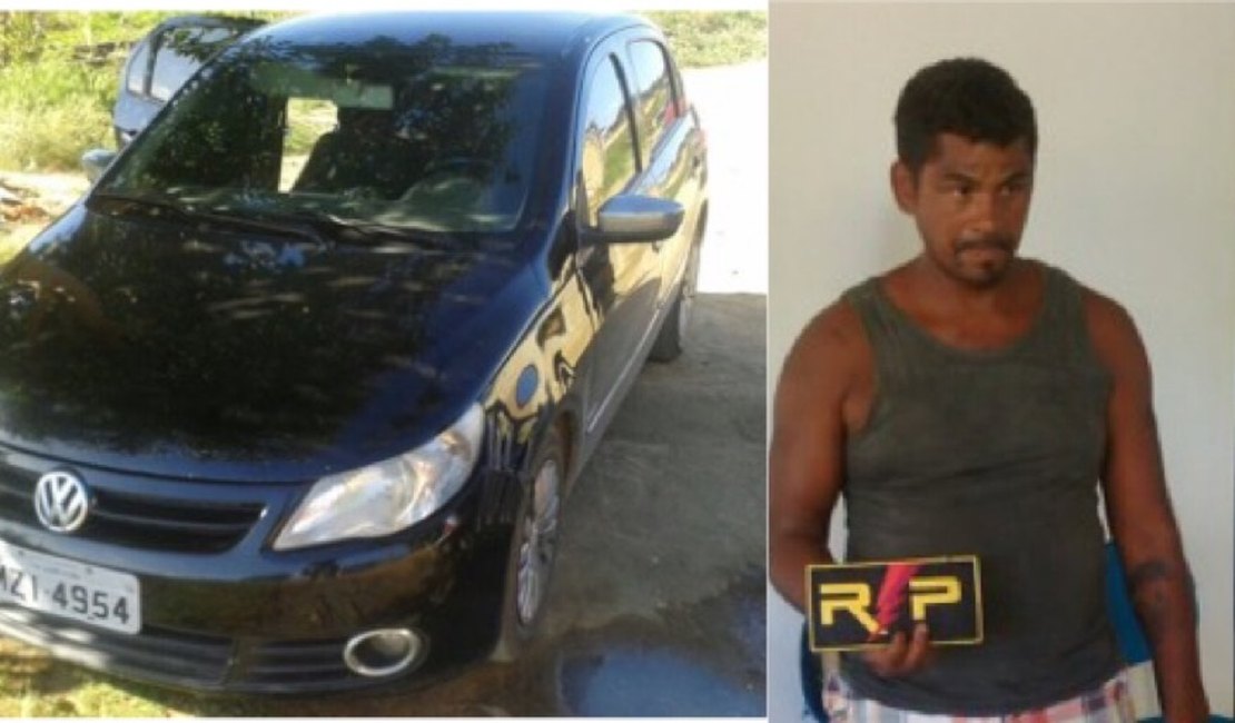 RP prende homem com carro roubado no bairro Primavera em Arapiraca