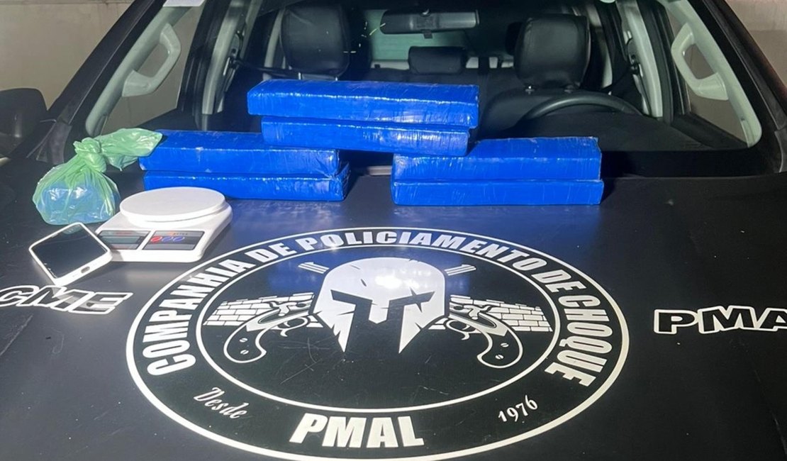 PM apreende seis quilos de maconha escondidos em residência no Canaã