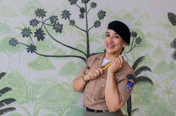 Militar do 3º BPM de Arapiraca dá cores aos sentimentos por meio da pintura