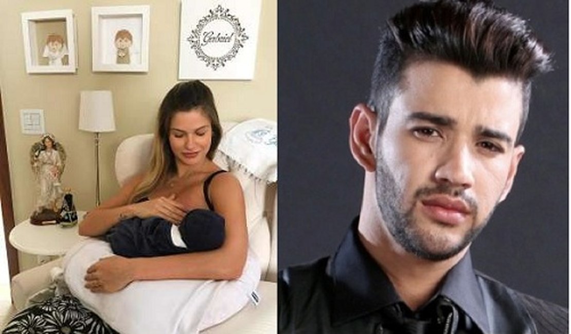 Mulher de Gustavo Lima fala da sensação de amamentar: ‘Maravilhosa’