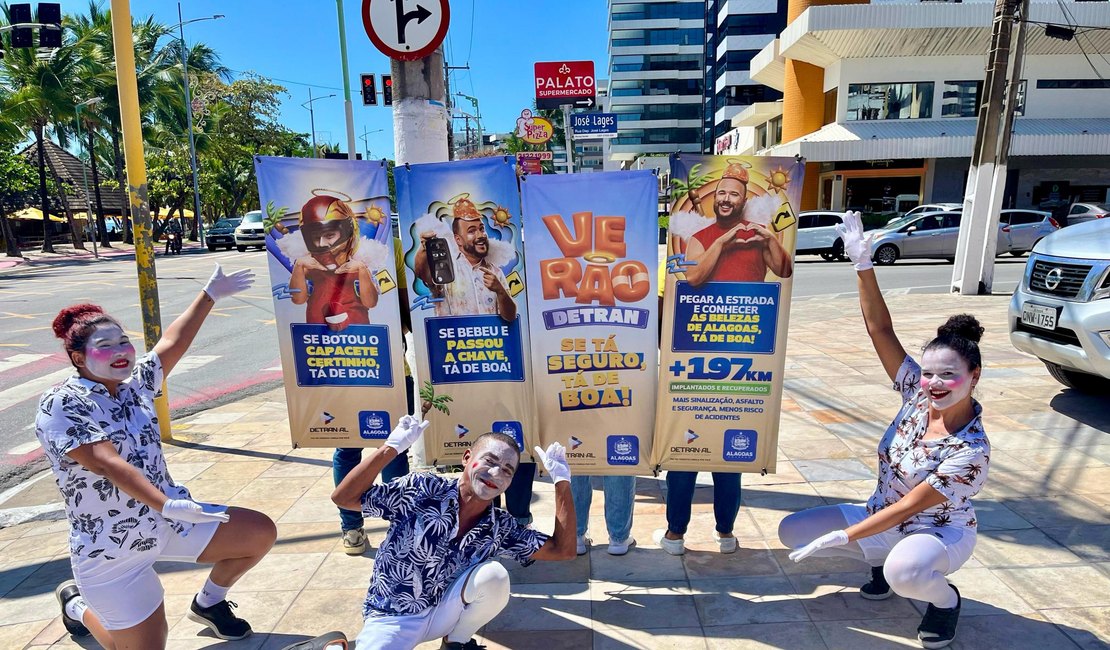 Detran Alagoas lança campanha de Verão: 'Se tá seguro, tá de boa!'