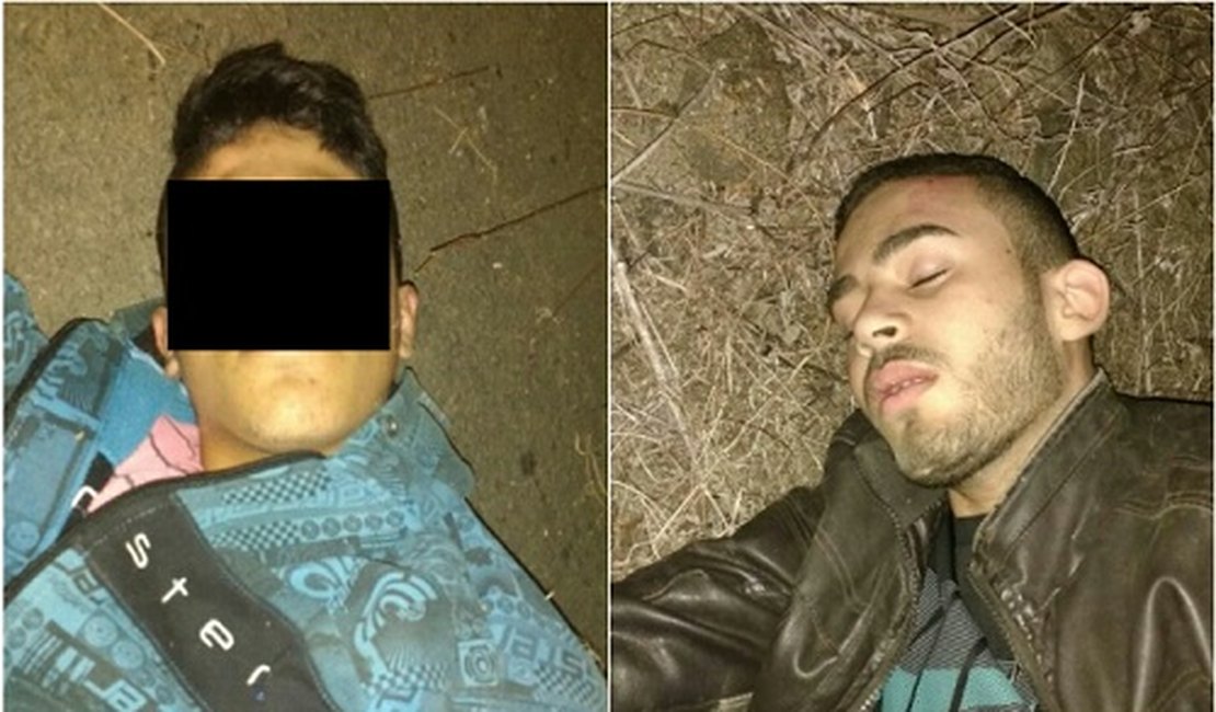 Dupla faz arrastão, troca tiros com a polícia, colide contra jumento e vai parar na UE