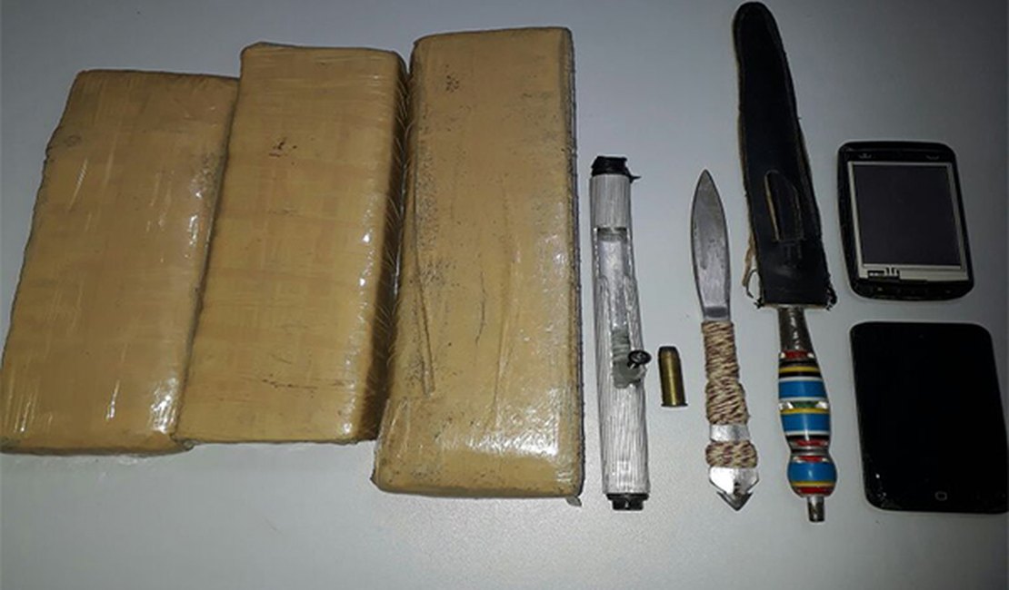 Mais uma operação deflagrada em Alagoas prende traficante e apreende droga