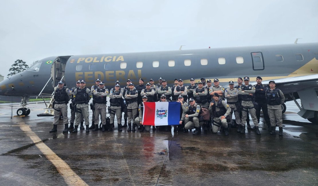 Trinta e um policiais militares de Alagoas são enviados para auxiliar Força Nacional no Rio de Janeiro