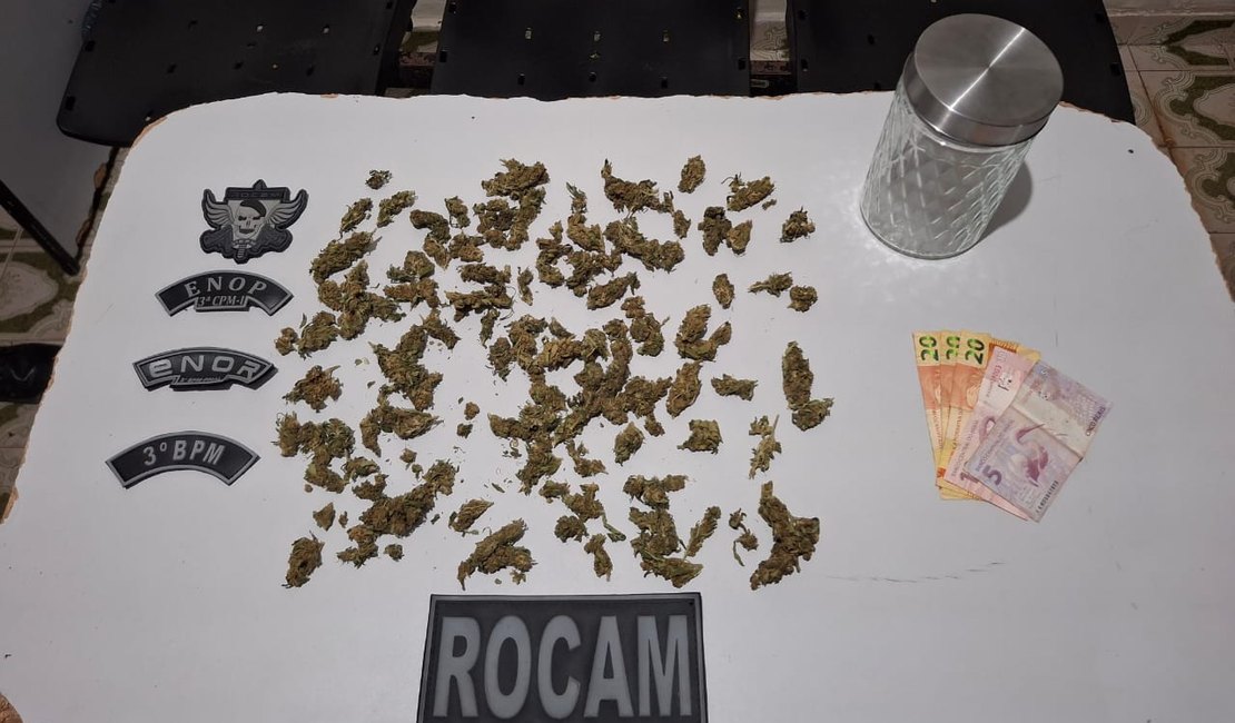 Adolescente é apreendido por ato infracional análogo ao crime de tráfico de drogas no Manoel Teles