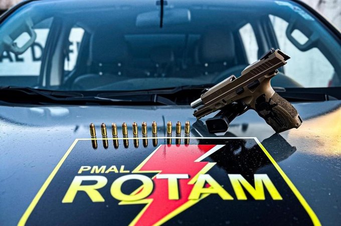 Guarnições do Comando de Missões Especiais da PM-AL apreendem nove armas de fogo nas últimas 48 horas em Maceió