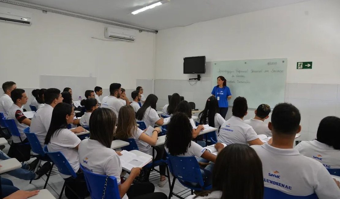 Senac Alagoas abre inscrições para mais de 2 mil vagas em cursos gratuitos
