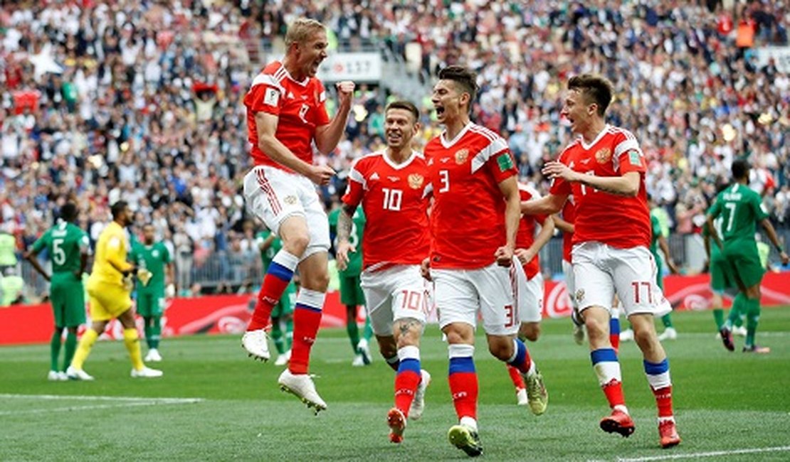Copa do Mundo 2018: Rússia goleia Arábia Saudita e sai na frente no grupo A