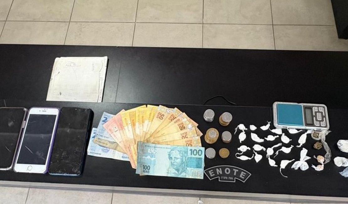Pelopes realiza prisões e apreensões por posse de arma e tráfico de drogas no interior de Alagoas