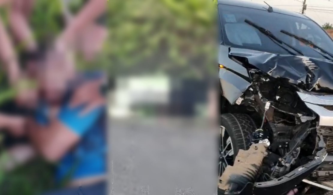 Casal de ciclistas é atingido por caminhonete e sofre ferimentos graves em Arapiraca