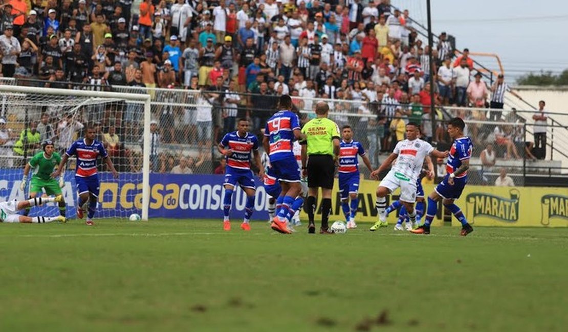 Fim de jogo: ASA empata com o Fortaleza; placar foi de 1x1