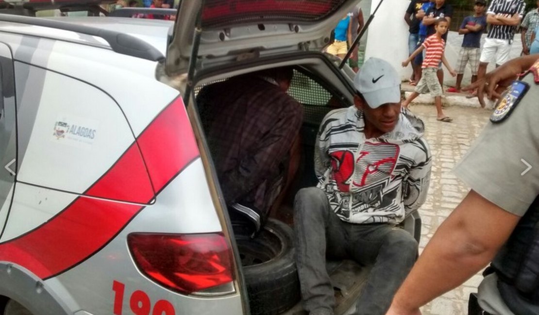 Dupla é presa com arma de fogo após perseguição policial em Traipu