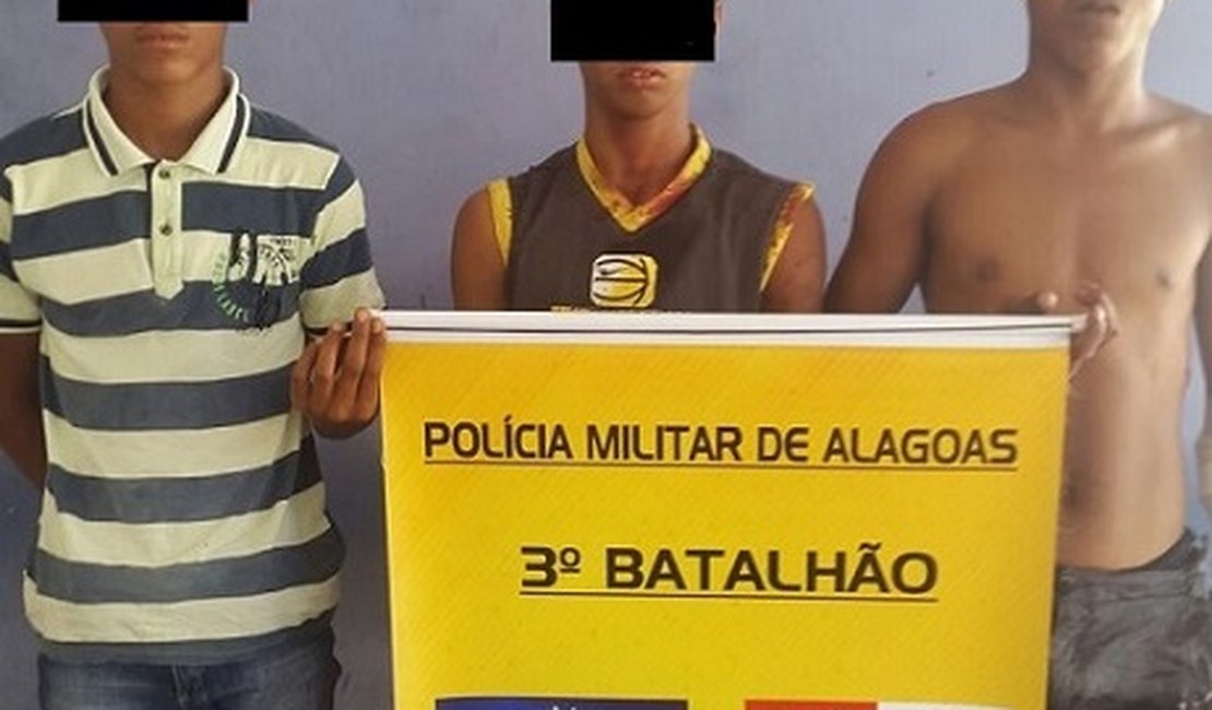 Menores são apreendidos por porte ilegal de arma de fogo em Arapiraca