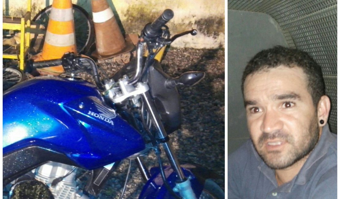 Jovem é detido com motocicleta roubada em Teotônio Vilela, AL